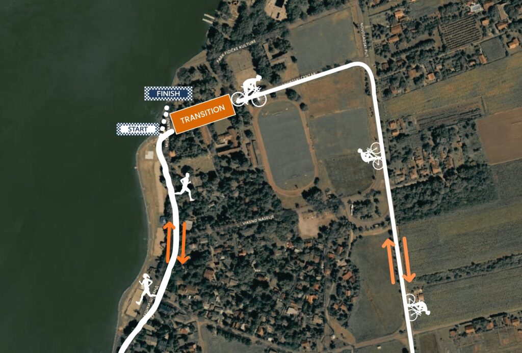 palic lake duathlon trasa